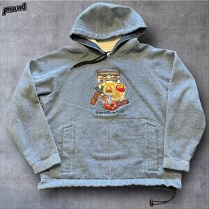 Walt Disney World Hoodie Mens Small Pooh Tigger Eeyore 100 Acre Lodge Pullover